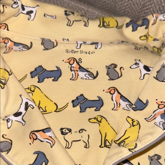 Roller Rabbit Yellow Animal Print Pajama Set - Picture 3 of 3